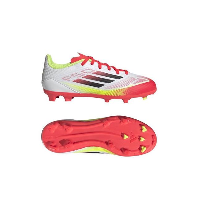 adidas F50 League Fg/ag Pure Victory - Vit/svart/gul Barn, storlek 36⅔ on Productcaster.