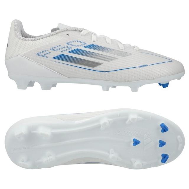 adidas F50 League Fg/ag Polar Victory - Footwear White/silver Metallic/bright Royal Kids, size 31 on Productcaster.