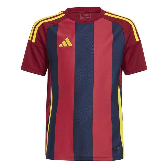 adidas Playershirt Striped 24 - Team Navy/collegiate Burgundy/team Yellow Kids, size 128 cm on Productcaster.