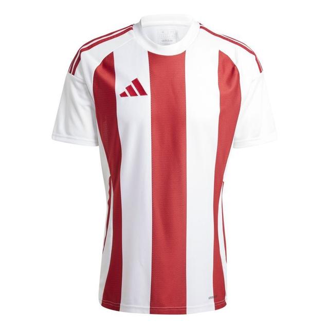 adidas Playershirt Striped 24 - White/team Power Red, size Medium on Productcaster.