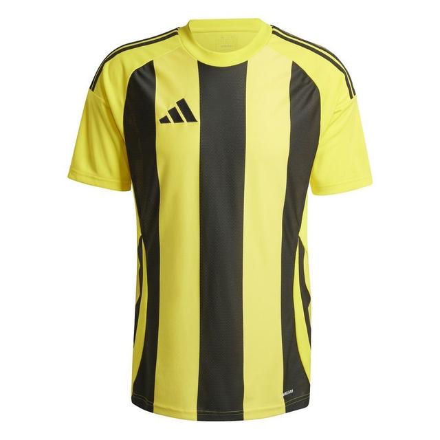 adidas Playershirt Striped 24 - Team Yellow/black, size XX-Large on Productcaster.