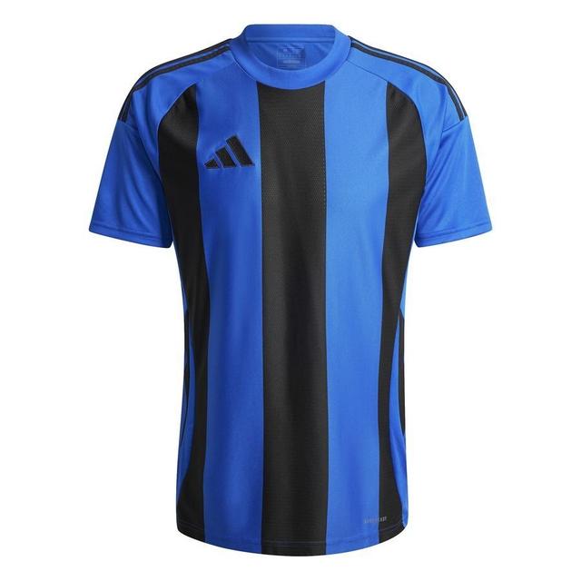 adidas Playershirt Striped 24 - Royal Blue/black, size X-Large on Productcaster.