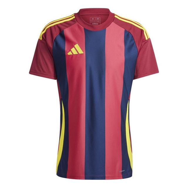 adidas Playershirt Striped 24 - Team Navy/collegiate Burgundy/team Yellow, size XX-Large on Productcaster.