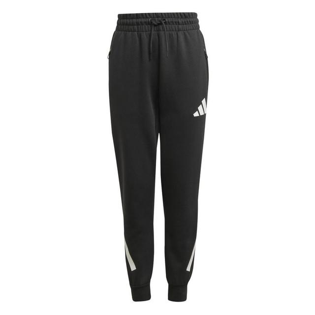 adidas Sweatpants Z.N.E. Tapered - Black/white Kids, size 128 cm on Productcaster.