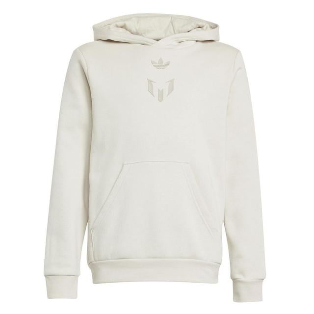 adidas Hoodie Messi - Beige Kids, size 164 cm on Productcaster.