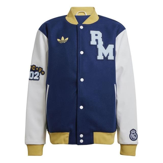 Real Madrid Jacket Varsity - Team Navy - adidas, size Large on Productcaster.