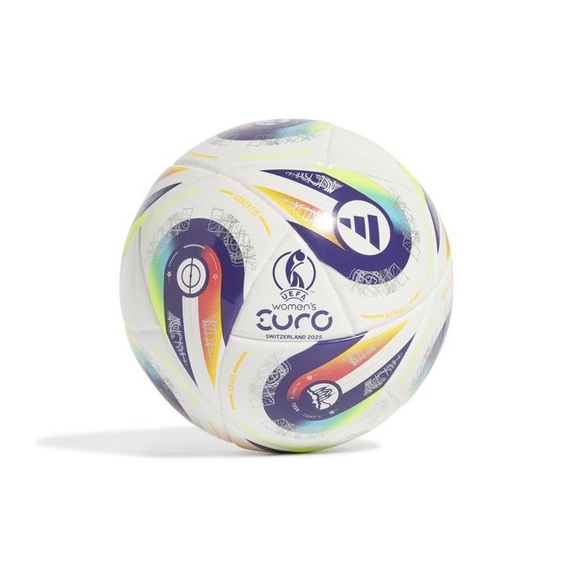 adidas Football Konektis Mini Women's EURO 2025 - White/Pantone/Lucid Lemon, size Ball SZ. 1 on Productcaster.