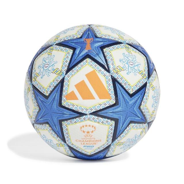 adidas Football Women Champions League Final 2024/25 Lisbon Pro Match Ball - White/orange/night Sky, size Ball SZ. 5 on Productcaster.