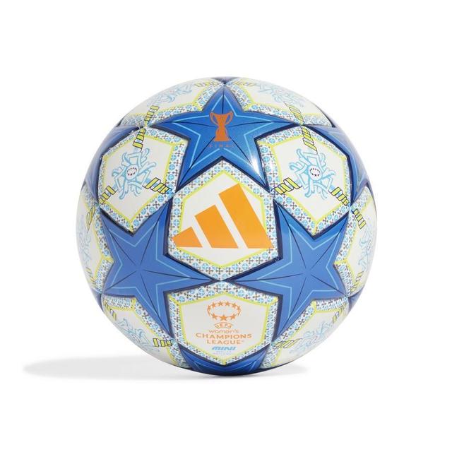 adidas Football Women Champions League Final 2024/25 Lisbon Mini - White/orange/night Sky, size Ball SZ. 1 on Productcaster.