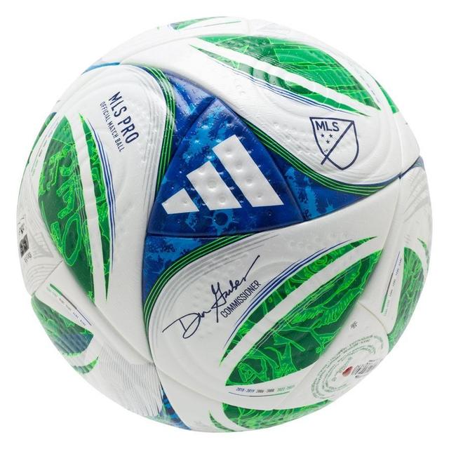 adidas Football Pro Mls Match Ball - White/green/glory Blue/pantone, size Ball SZ. 5 on Productcaster.