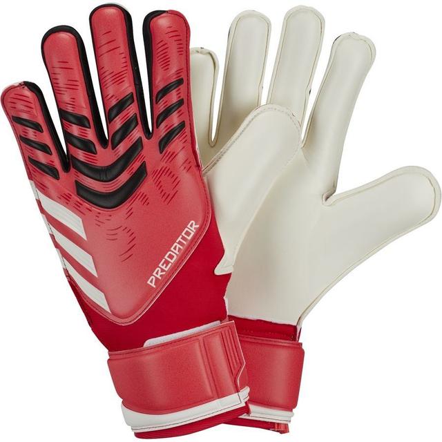 adidas Goalkeeper Gloves Predator Match Pure Victory - Pure Ruby/black/white, size 7½ on Productcaster.