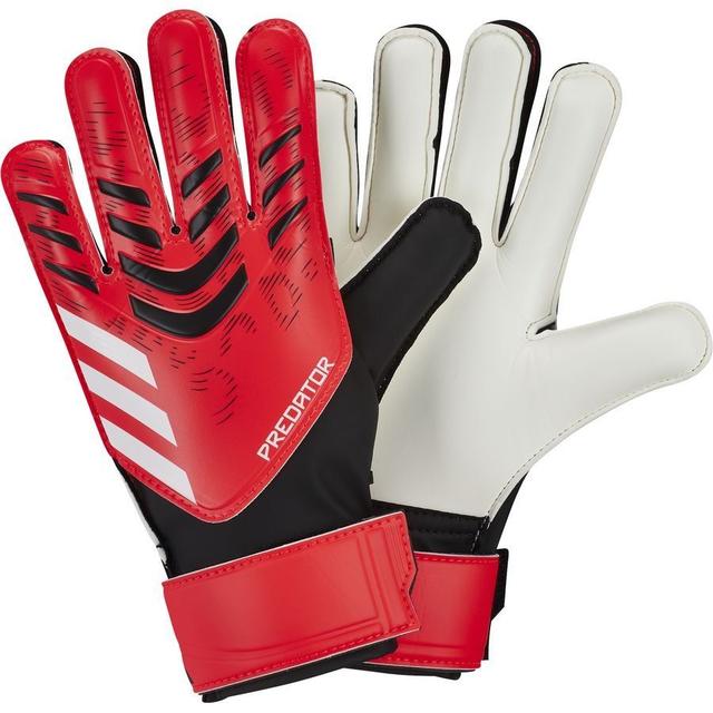 adidas Goalkeeper Gloves Predator Training Pure Victory - Lucid Red/black/white Kids, size 3½ on Productcaster.