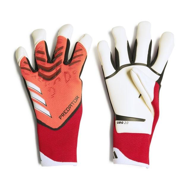 adidas Goalkeeper Gloves Predator Pro Hybrid Pure Victory - Lucid Red/pure Ruby/black, size 8 on Productcaster.