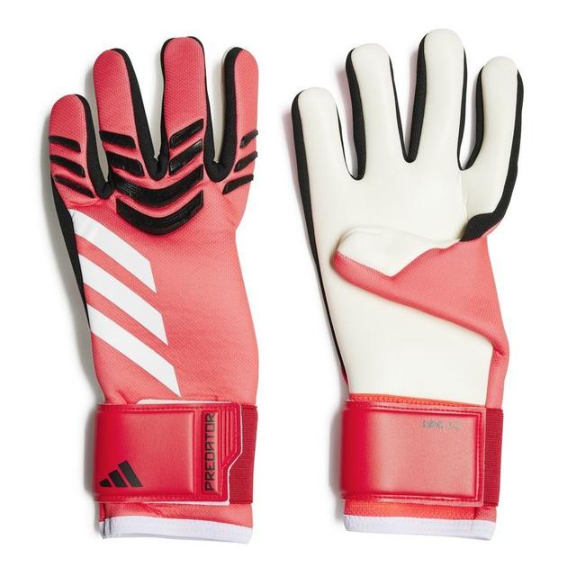 adidas Goalkeeper Gloves Predator League Pure Victory - Lucid Red/black/white, size 5 on Productcaster.