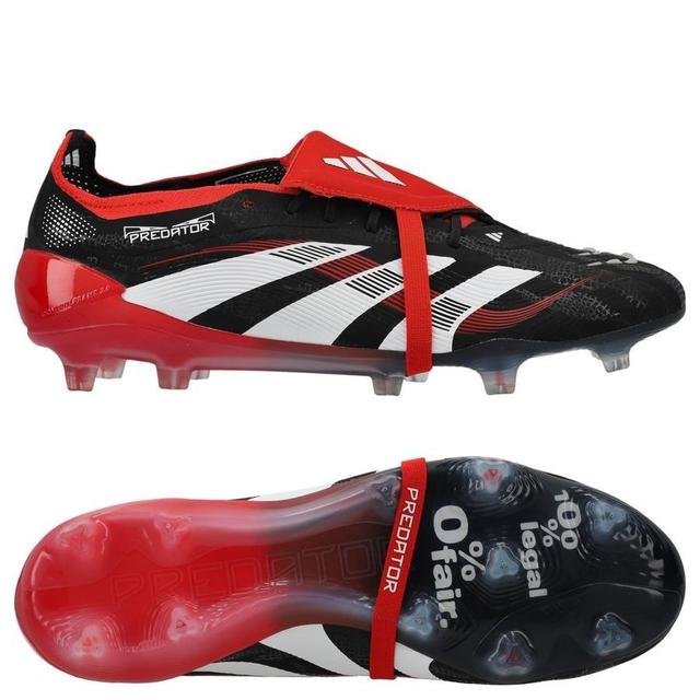 adidas Predator Elite Fold-over Tongue Fg Moments - Core Black/footwear White/vivid Red Limited Edition - Grass (Fg), size 46⅔ on Productcaster.