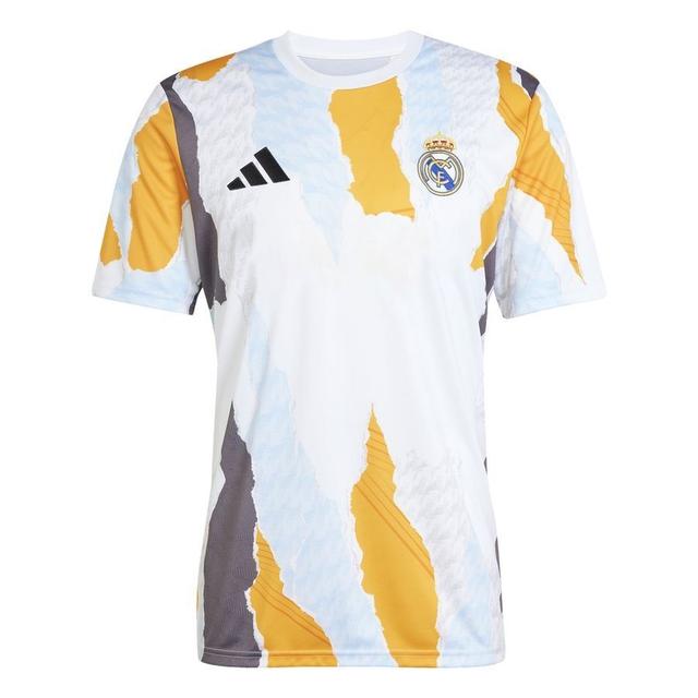 Real Madrid Training T-shirt Pre Match - White/crew Orange/charcoal Heather - adidas, size XX-Large on Productcaster.