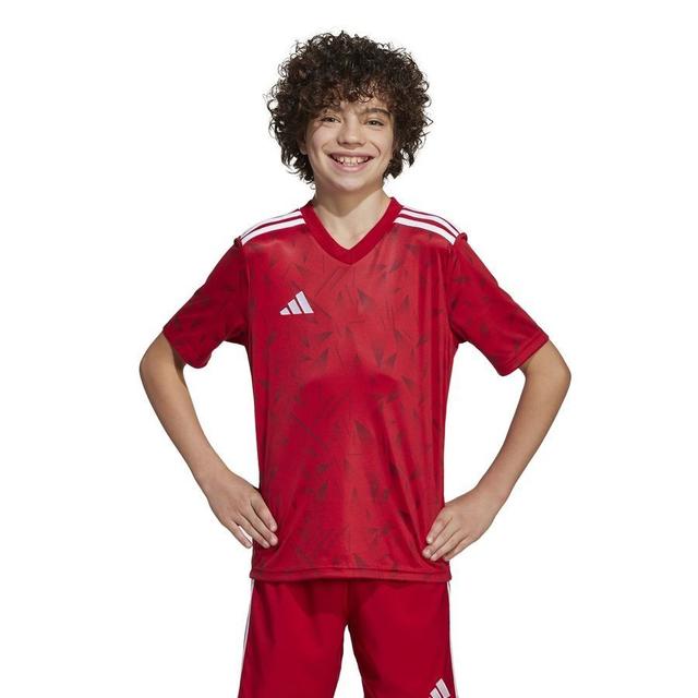 adidas Playershirt Team Icon 25 - Team Power Red/white Kids, size 128 cm on Productcaster.