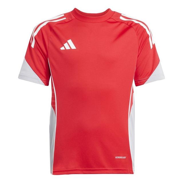 adidas Training T-shirt Tiro 25 Competition - Pure Ruby/white Kids, size 152 cm on Productcaster.