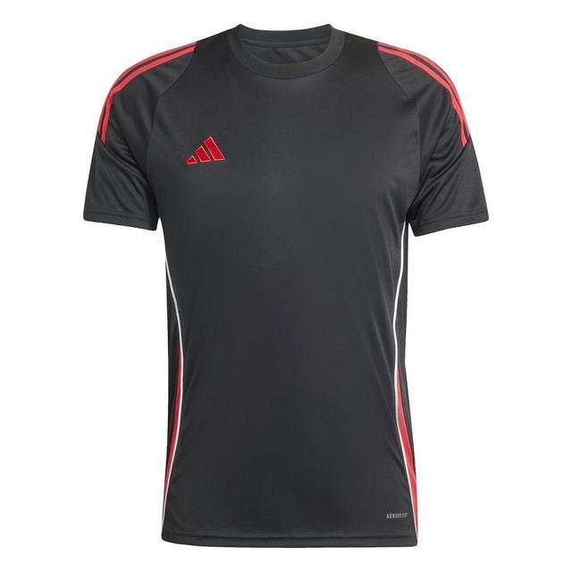 adidas Training T-shirt Tiro 24 - Black/pure Ruby, size Small on Productcaster.