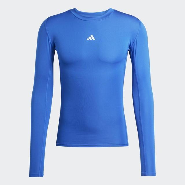 adidas Baselayer Techfit - Royal Blue L/s, size Small on Productcaster.