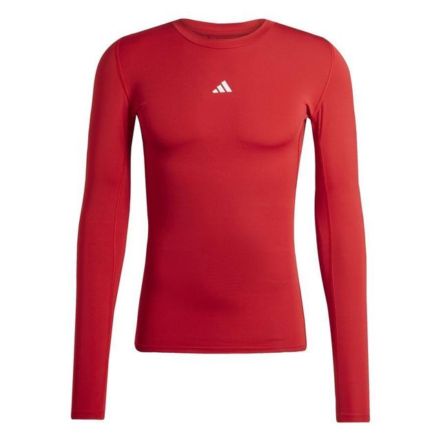 adidas Baselayer Techfit - Team Power Red L/s, size Large on Productcaster.