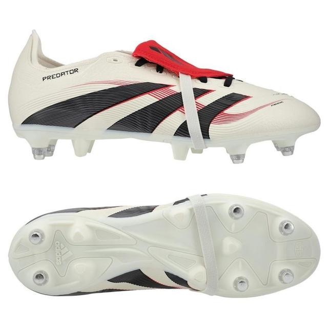 adidas Predator League Fold-over Tongue Sg Champagne - Off White/core Black/pure Ruby - Soft Ground (Sg), size 44⅔ on Productcaster.