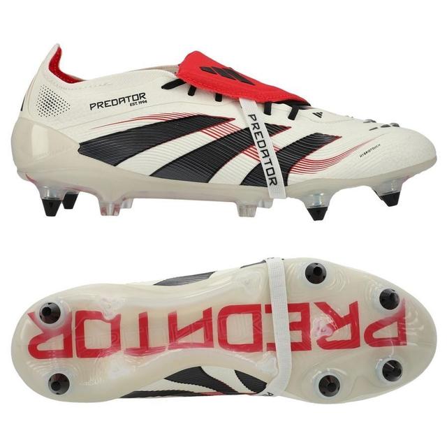 adidas Predator Elite Fold-over Tongue Sg Champagne - Off White/core Black/pure Ruby - Soft Ground (Sg), size 40 on Productcaster.