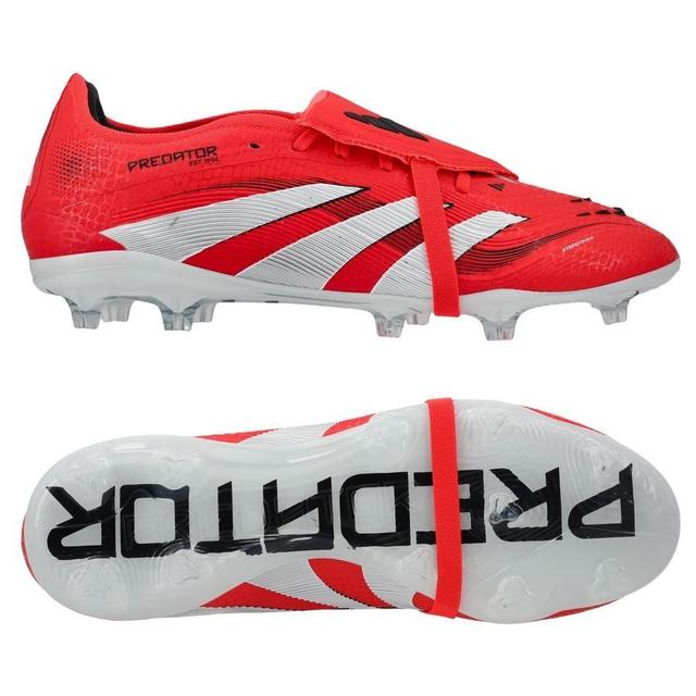 adidas Predator Pro Fold-over Tongue Fg Pure Victory - Lucid Red/footwear White/core Black - Grass (Fg), size 42⅔ on Productcaster.