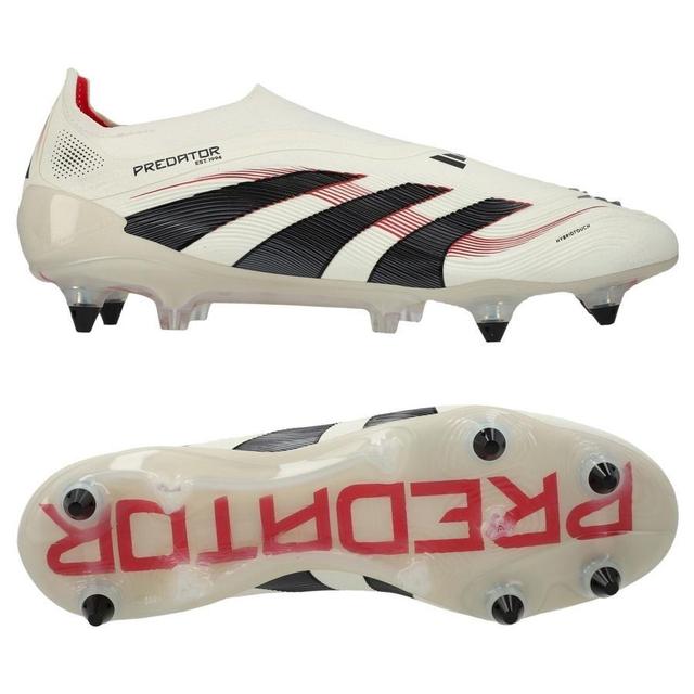 adidas Predator Elite Laceless Sg Champagne - Off White/core Black/pure Ruby - Soft Ground (Sg), size 40 on Productcaster.