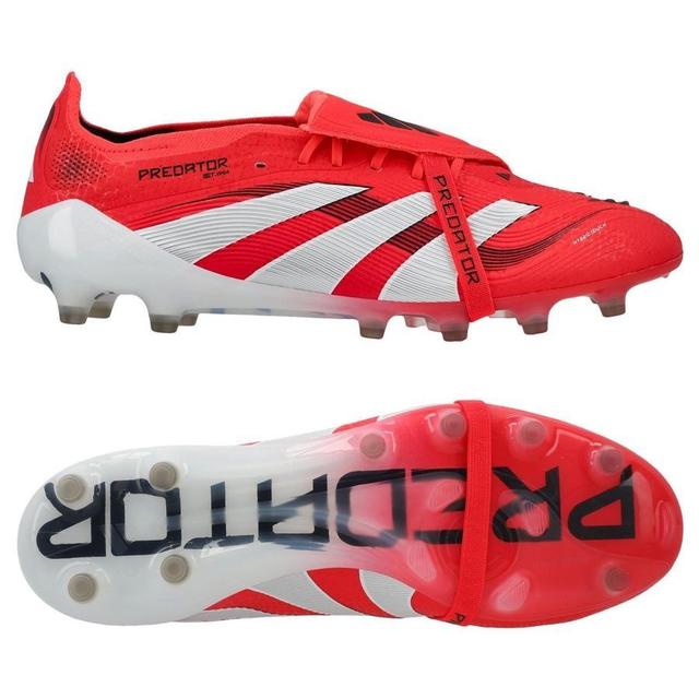 adidas Predator Elite Fold-over Tongue Ag Pure Victory - Lucid Red/footwear White/core Black - Artificial Grass (Ag), size 41⅓ on Productcaster.