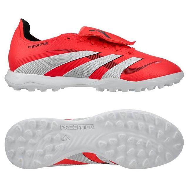 adidas Predator League Fold-over Tongue Tf Pure Victory - Lucid Red/footwear White/core Black - Turf (Tf), size 48⅔ on Productcaster.