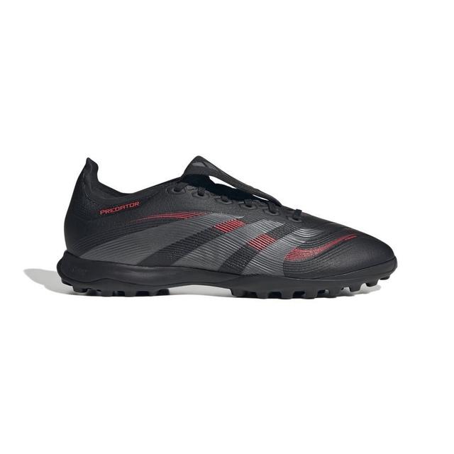 adidas Predator League Fold-over Tongue Tf Stealth Victory - Core Black/grey Four/lucid Red - Turf (Tf), size 40⅔ on Productcaster.