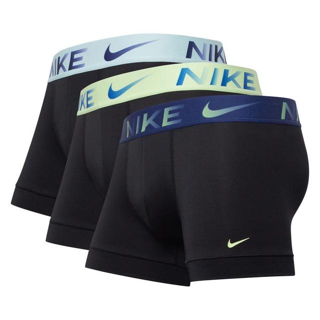 Nike Trunks 3-pack - Black/glacier Blue/barely Volt, size X-Small on Productcaster.