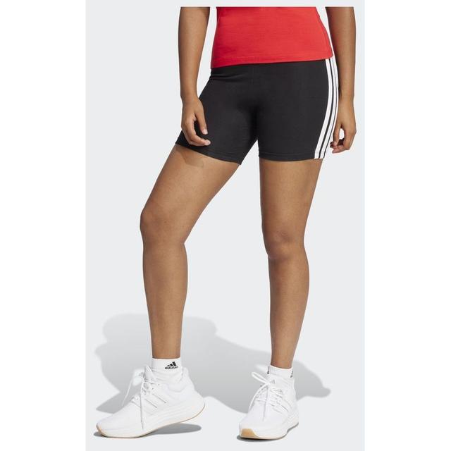 adidas Essentials 3-stripes High Waisted Biker Shorts, størrelse Small on Productcaster.