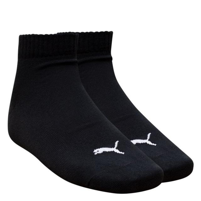 PUMA Ankle Socks Quarter Plain 3-pack - Black/white, size 35-38 on Productcaster.