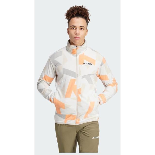 adidas Terrex Multi Printed Full-zip Fleece Jacka, storlek Small on Productcaster.