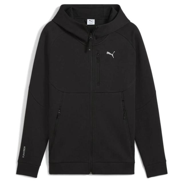 PUMA Hoodie PUMAtech Full Zip - Black, size Small on Productcaster.