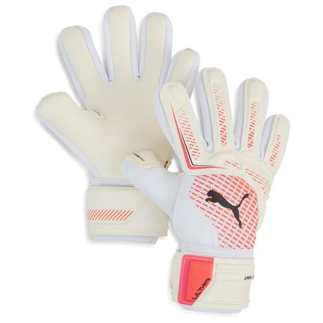 PUMA Goalkeeper Gloves Ultra Pro Nc Unlimited - PUMA White/glowing Red/PUMA Black Kids, size 4 on Productcaster.