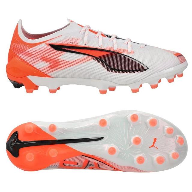 PUMA Ultra 5 Ultimate Ag Unlimited - PUMA White/PUMA Black/glowing Red Women - Artificial Grass (Ag), size 43 on Productcaster.