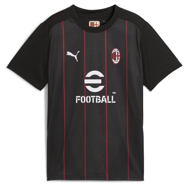 Milan Training T-shirt Pre Match - PUMA Black/for All Time Red Kids, size M/152 cm on Productcaster.