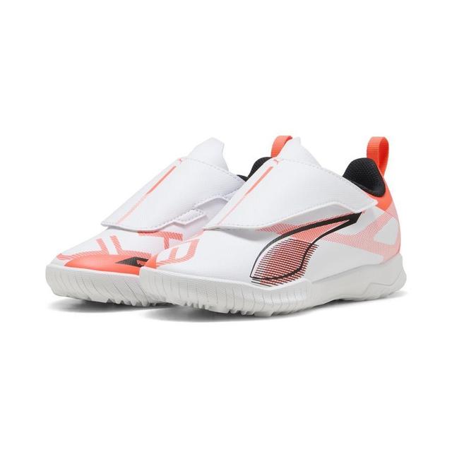 PUMA Ultra 5 Play Velcro Tt Unlimited - PUMA White/PUMA Black/glowing Red Kids - Turf (Tf), size 33 on Productcaster.