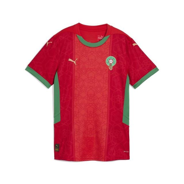 Morocco Home Shirt Africa Cup Of Nations 2025 Kids - PUMA, size S/140 cm on Productcaster.