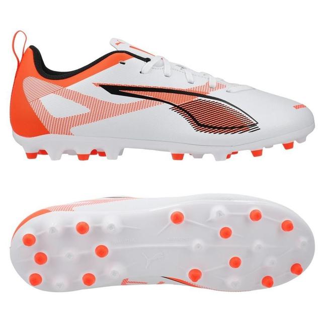 PUMA Ultra 5 Play Mg Unlimited - PUMA White/PUMA Black/glowing Red Kids, size 38 on Productcaster.