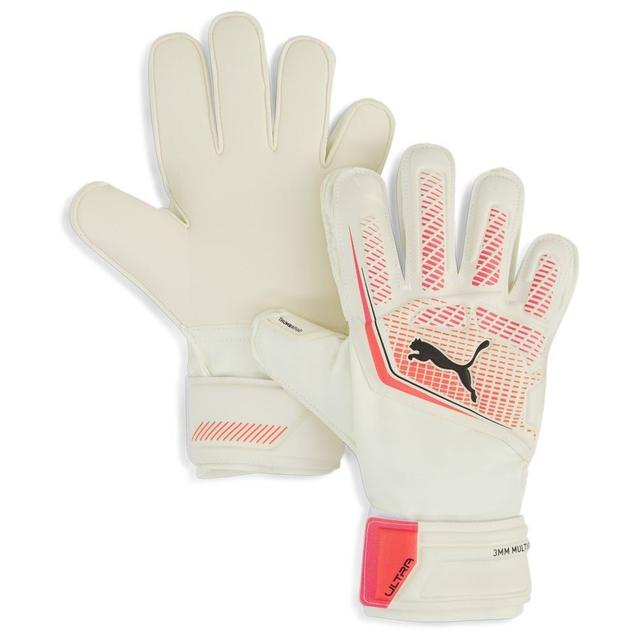 PUMA Goalkeeper Gloves Ultra Match Protect Rc Unlimited - PUMA White/glowing Red/PUMA Black Kids, size 5 on Productcaster.