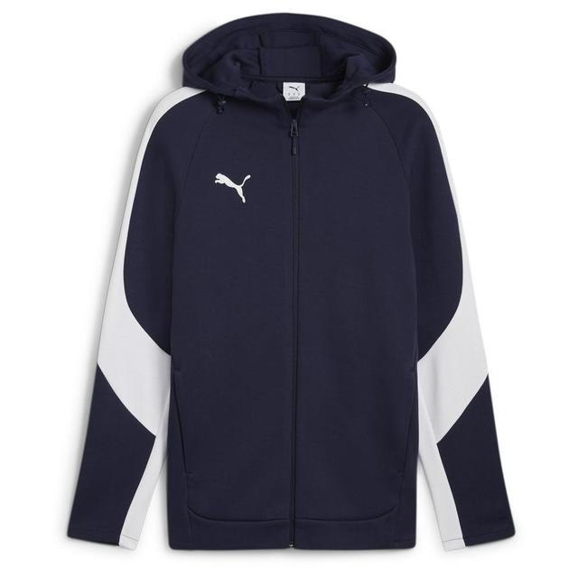 PUMA Hoodie Teamevostripe - PUMA Navy/PUMA Silver/PUMA White, size Large on Productcaster.