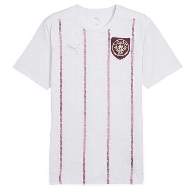 Manchester City Training T-shirt Pre Match - PUMA White/dark Jasper, size Medium on Productcaster.