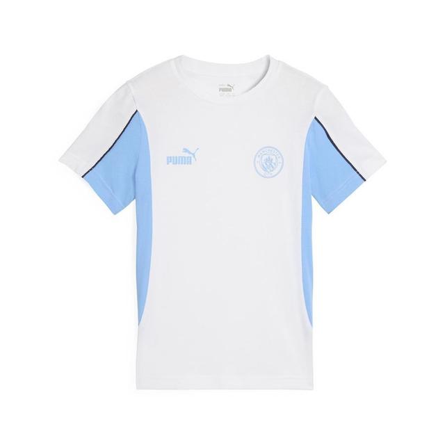 Manchester City T-shirt Ftblarchive - PUMA White/team Light Blue Kids, size L/164 cm on Productcaster.