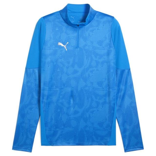 PUMA Training Shirt Teamcup 1/4 Zip - Electro Royal/PUMA Silver, size X-Small on Productcaster.