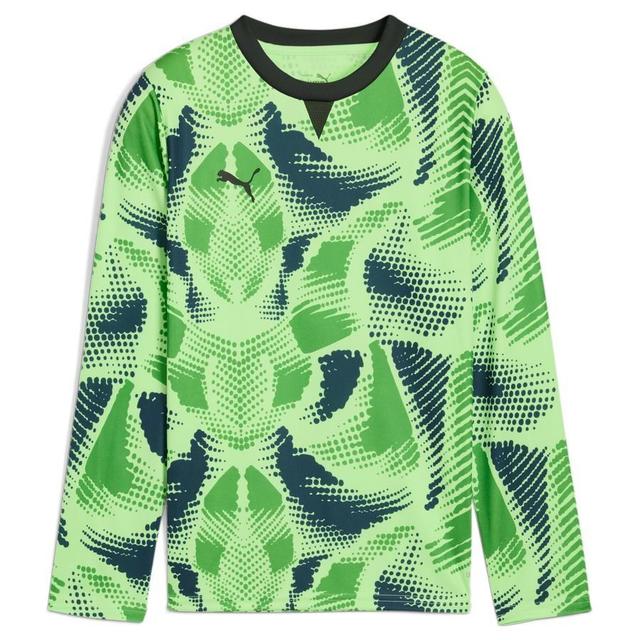 PUMA Goalkeeper Shirt Teamtarget - Fizzy Lime/PUMA Black Kids L/s, size XL/176 cm on Productcaster.