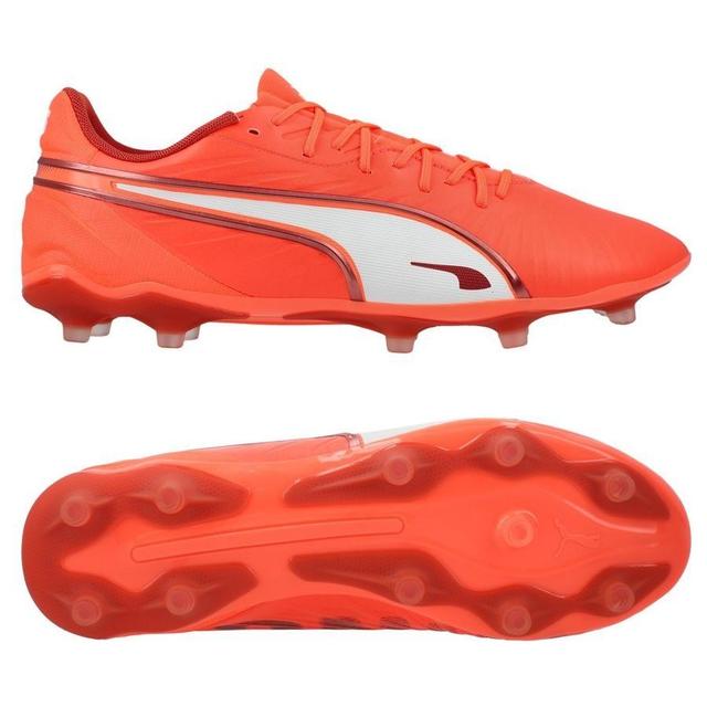 PUMA King Match Fg/ag Unlimited - Glowing Red/PUMA White/red Fire, size 40 on Productcaster.